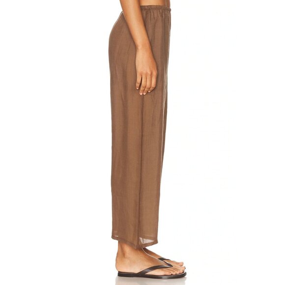 LESET Niko Crop Pocket Pants Choco Brown - Picture 3 of 6